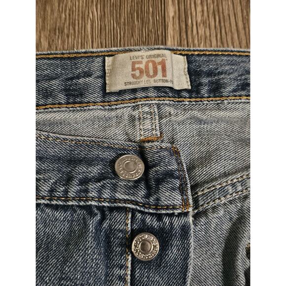 Vintage 90s Levis 501 XX Jeans Mens 36x28 (36x32 Tag) Straight Button Fly Y2K - Picture 4 of 14